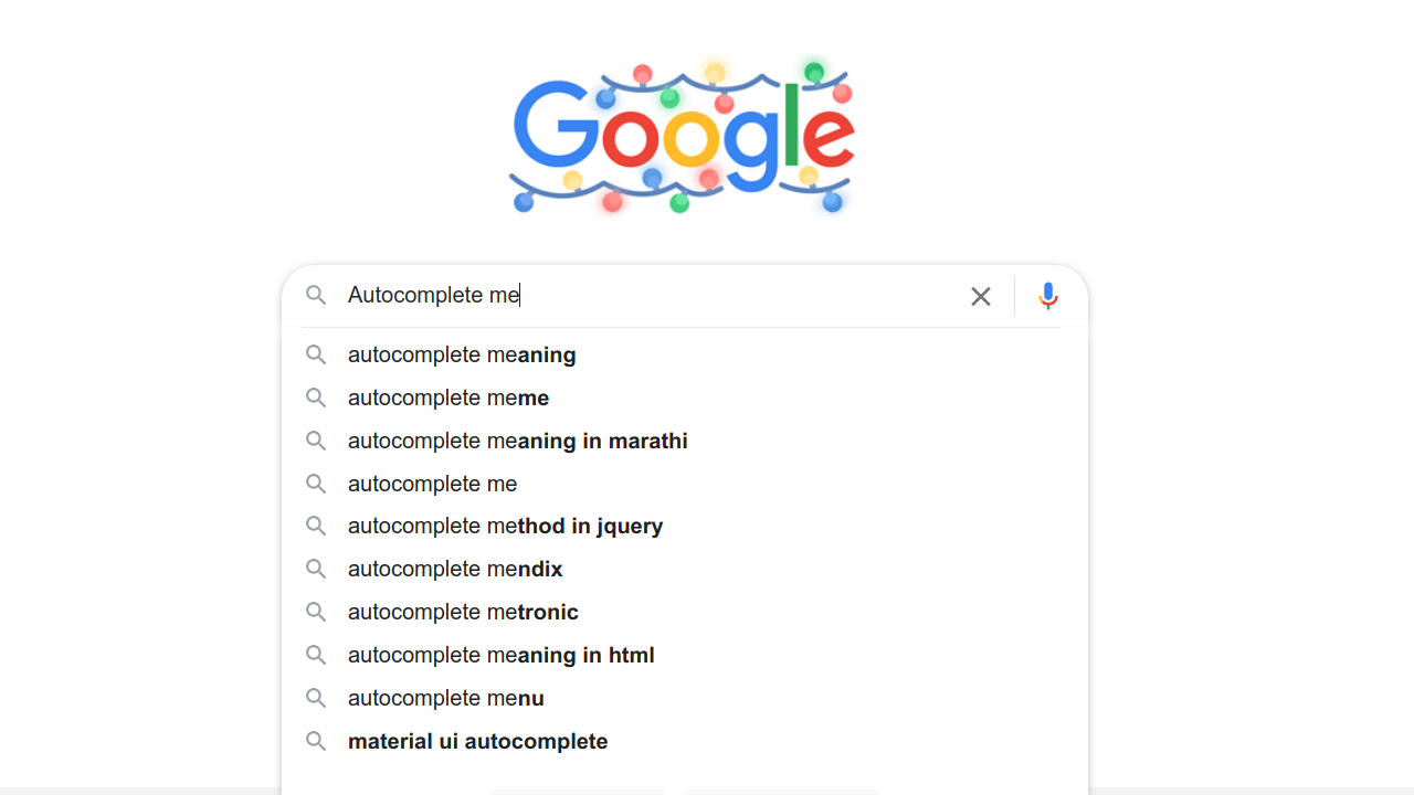 Google Autocomplete