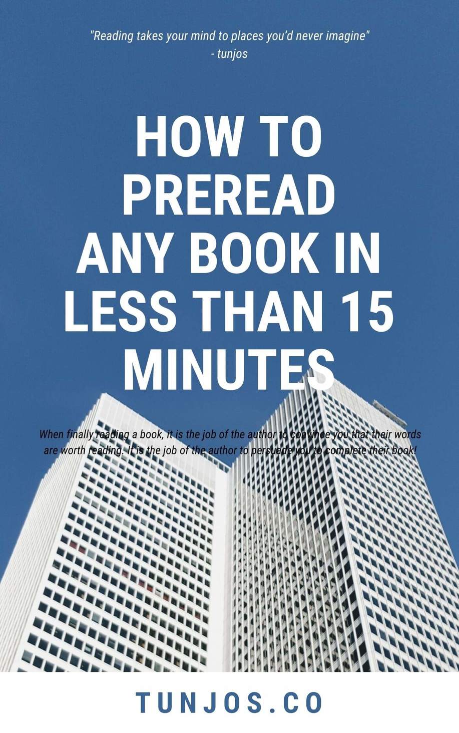 How to preread any Book in less than 15 minutes