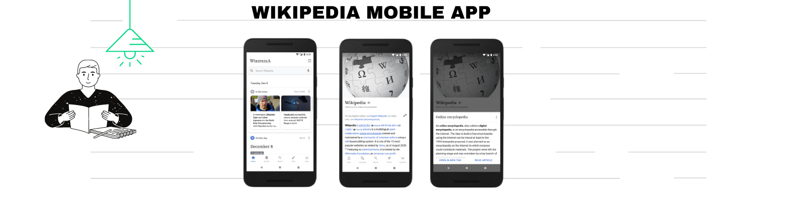 Wikipedia Mobile App Cover
